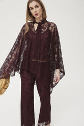 Pantalón Caebo9 encaje de viscosa